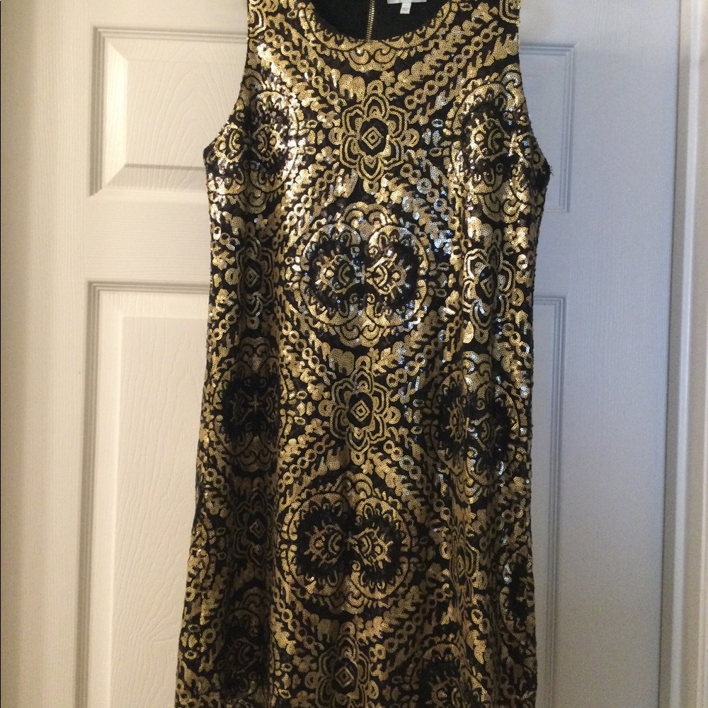 Black and Gold Dress